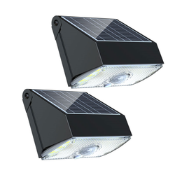 2-Pack Solar Lights - Security Lights, Motion Sensor Light - 1000 Lumens & 20 LED Each, Wireless & Waterproof for Yard, Garage, Deck, Pathway, Porch, Boat Deck